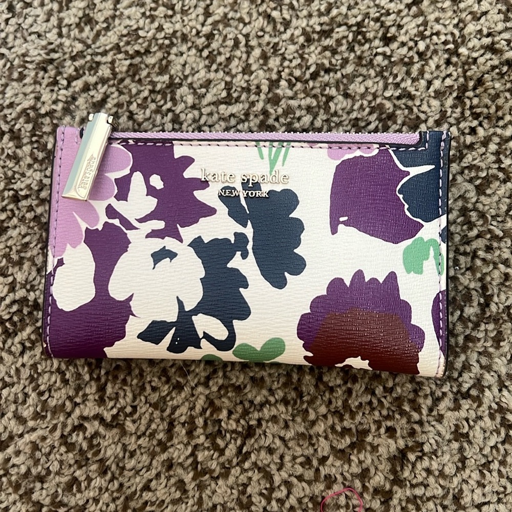 Kate Spade Purple Floral Wallet